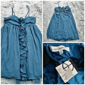 Steve madden short dress blue size small NWT